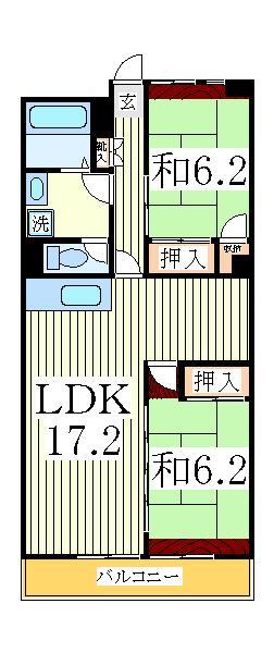 グリーンハウス南柏の間取り