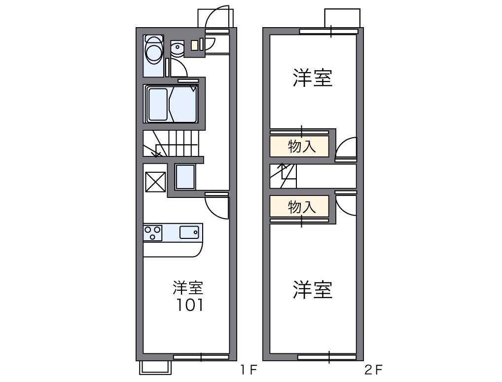 レオパレスコム・イグレットＢの間取り