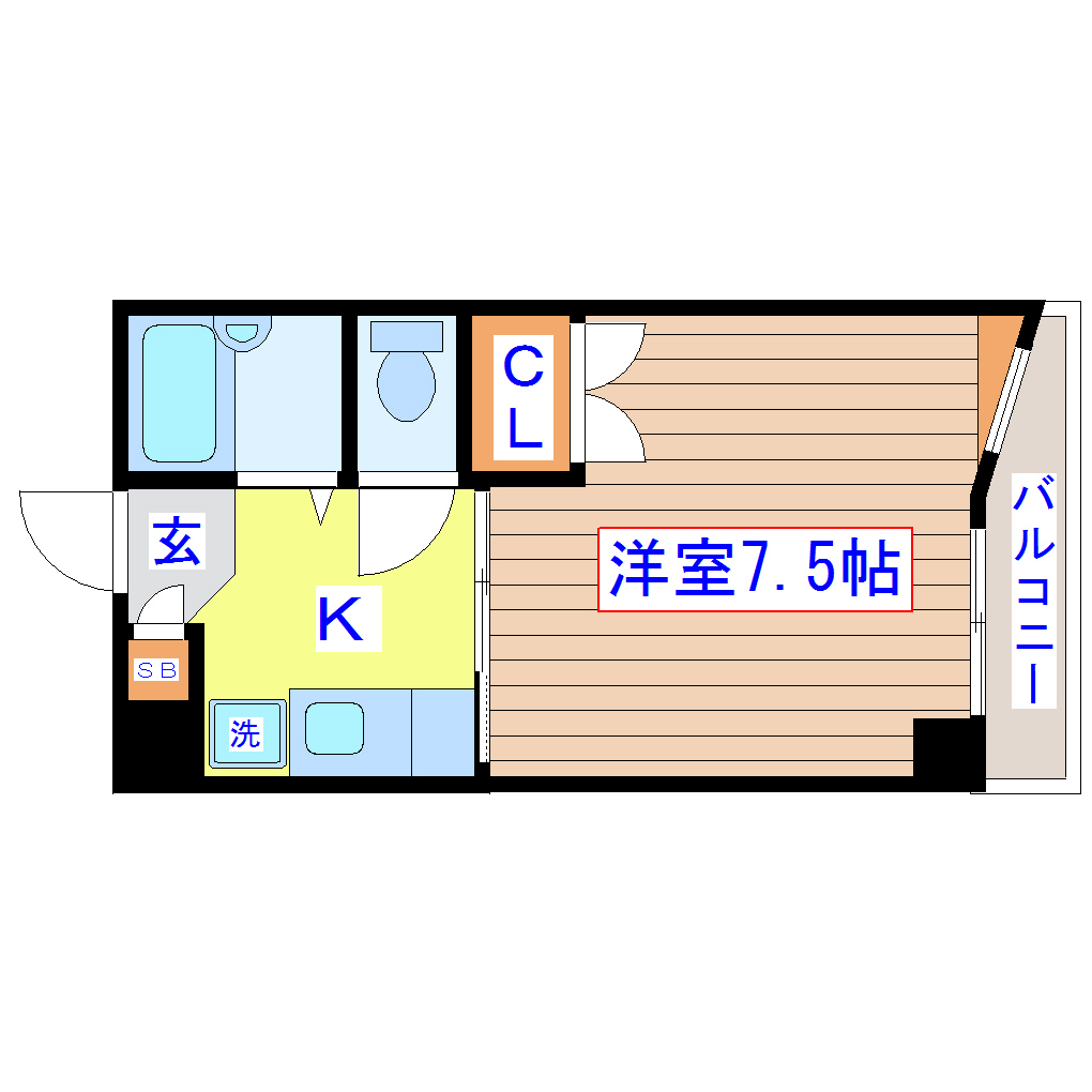 旭コンフォート越路の間取り