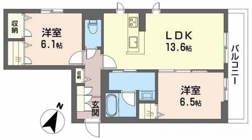 エクセレントガーデンヒルズBの間取り