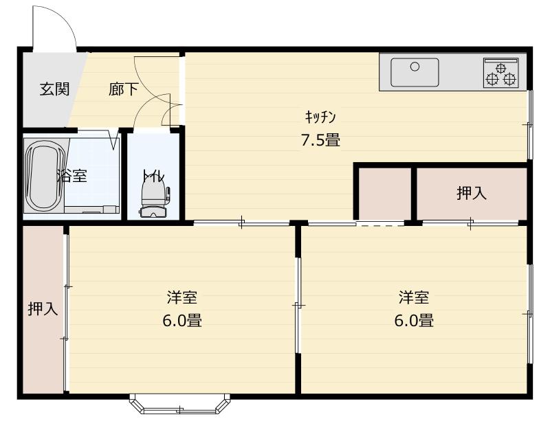 コーポ　サンポールの間取り