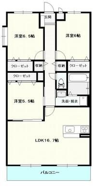 サウスコートの間取り