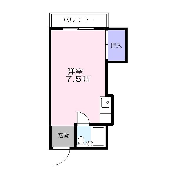 松江市大正町のマンションの間取り