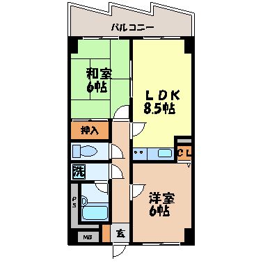 第３川尾ビルの間取り