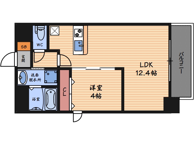 Alivis北梅田の間取り