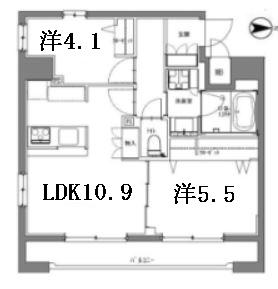 ラドゥセール秋葉原の間取り