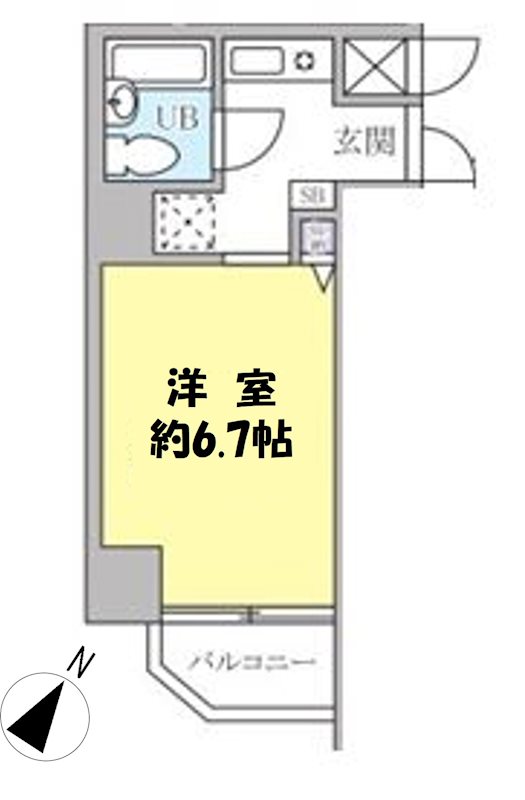 コスモ亀有Vの間取り