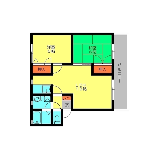 アイリス大野城の間取り