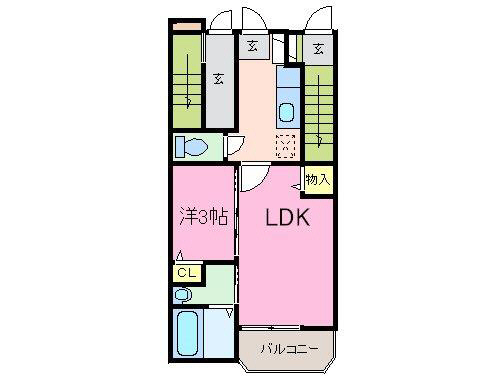 サンフェリシアン綾部駅前の間取り