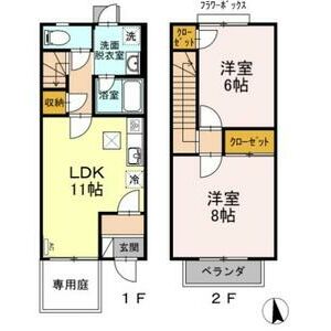 ブランシェ上里の間取り