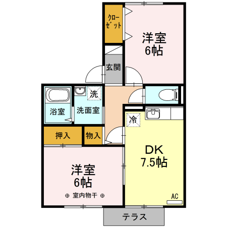 グレースコートＮの間取り