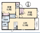 シャーメゾン林田の間取り