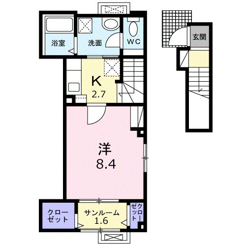 グリーンピア　Ｂの間取り