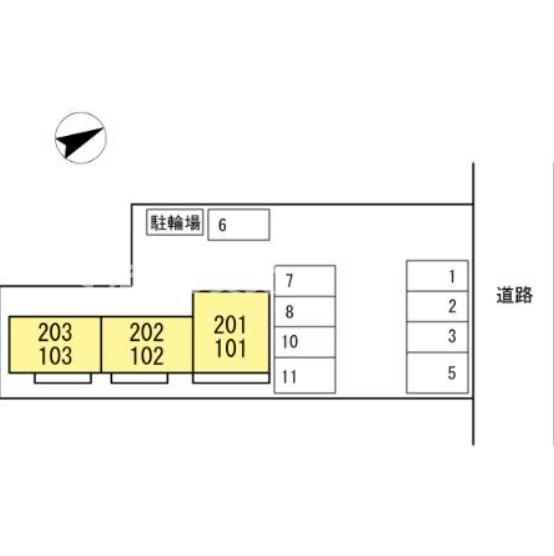 【D-room両町の駐車場】