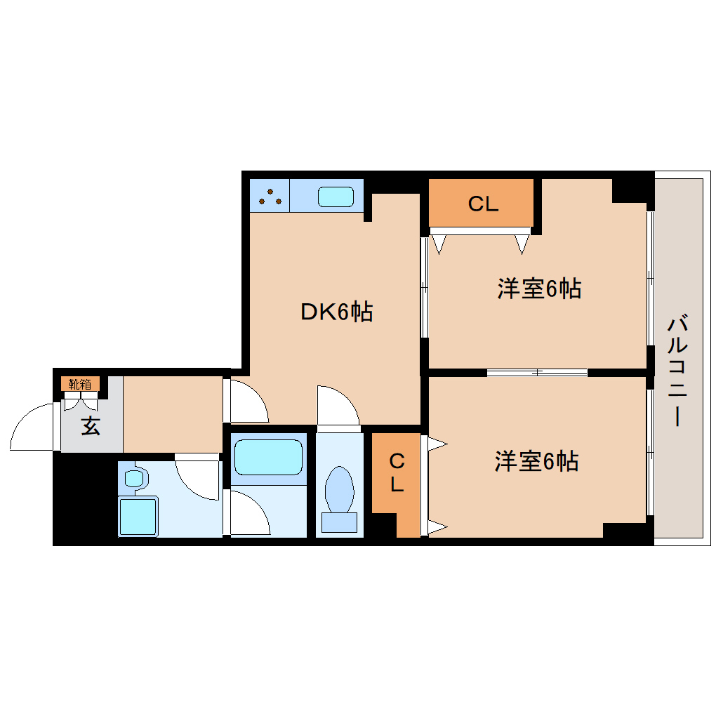 生駒郡三郷町立野南のマンションの間取り