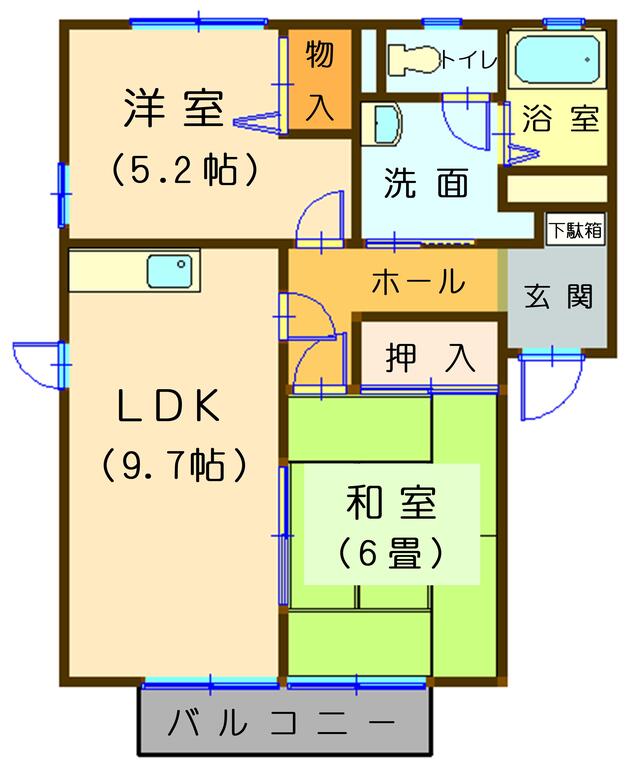 サンシャインEの間取り