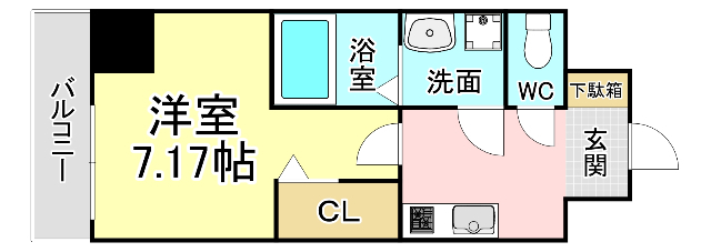 北九州市小倉北区真鶴のマンションの間取り