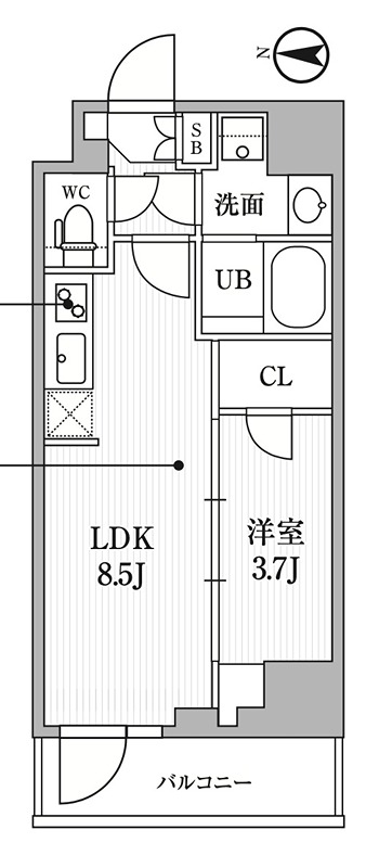 シーズンフラッツ住吉の間取り