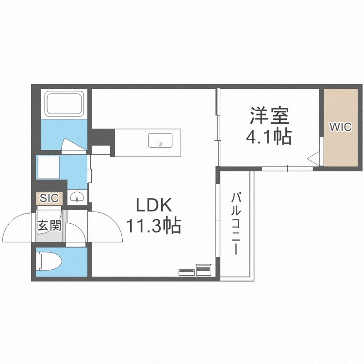 ＡＬＰＨＡ新札幌の間取り