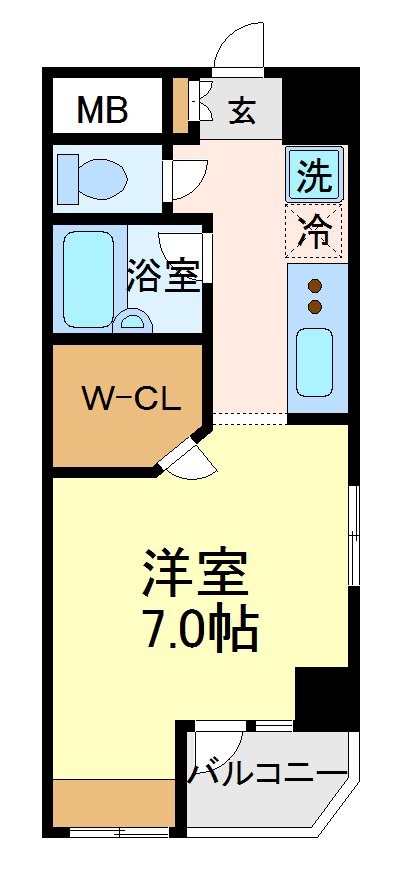 世田谷区大蔵のマンションの間取り