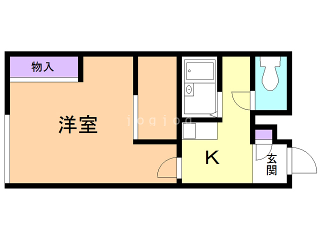 レオパレス錦町通りの間取り