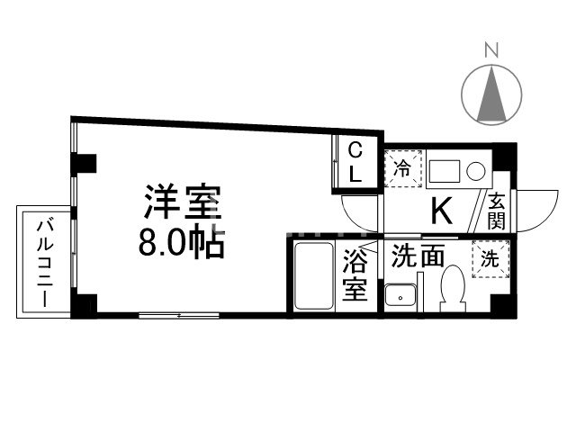 THE　CITY　烏丸五条の間取り