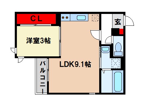 Grandtic二日市中央IIの間取り