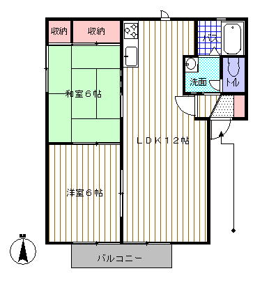 フォーレスOKATOMI　壱番館の間取り