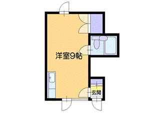 小樽市最上のアパートの間取り