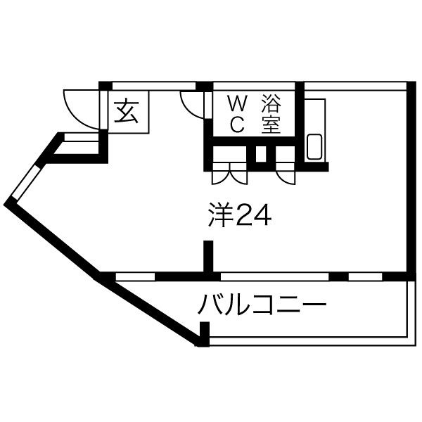 福岡市東区西戸崎のマンションの間取り