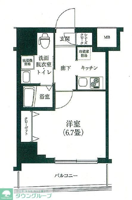 墨田区立花のマンションの間取り