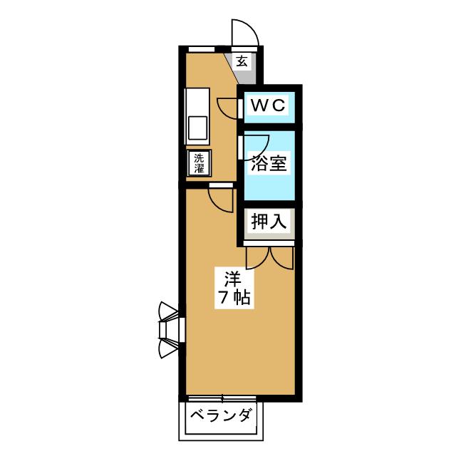 ハイツＮＡＯＥ１の間取り