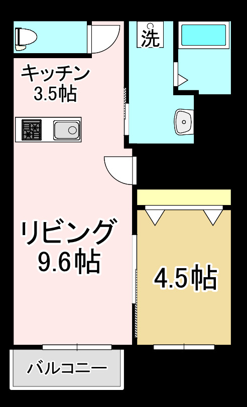 ラフォーレあおいBの間取り