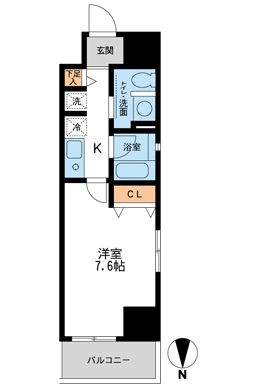 千葉市中央区本千葉町のマンションの間取り