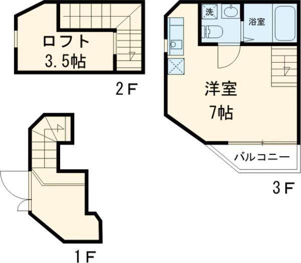 【福岡市東区唐原のアパートの間取り】