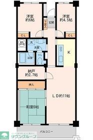 板橋区中台のマンションの間取り