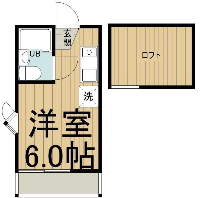 日野市大字川辺堀之内のアパートの間取り