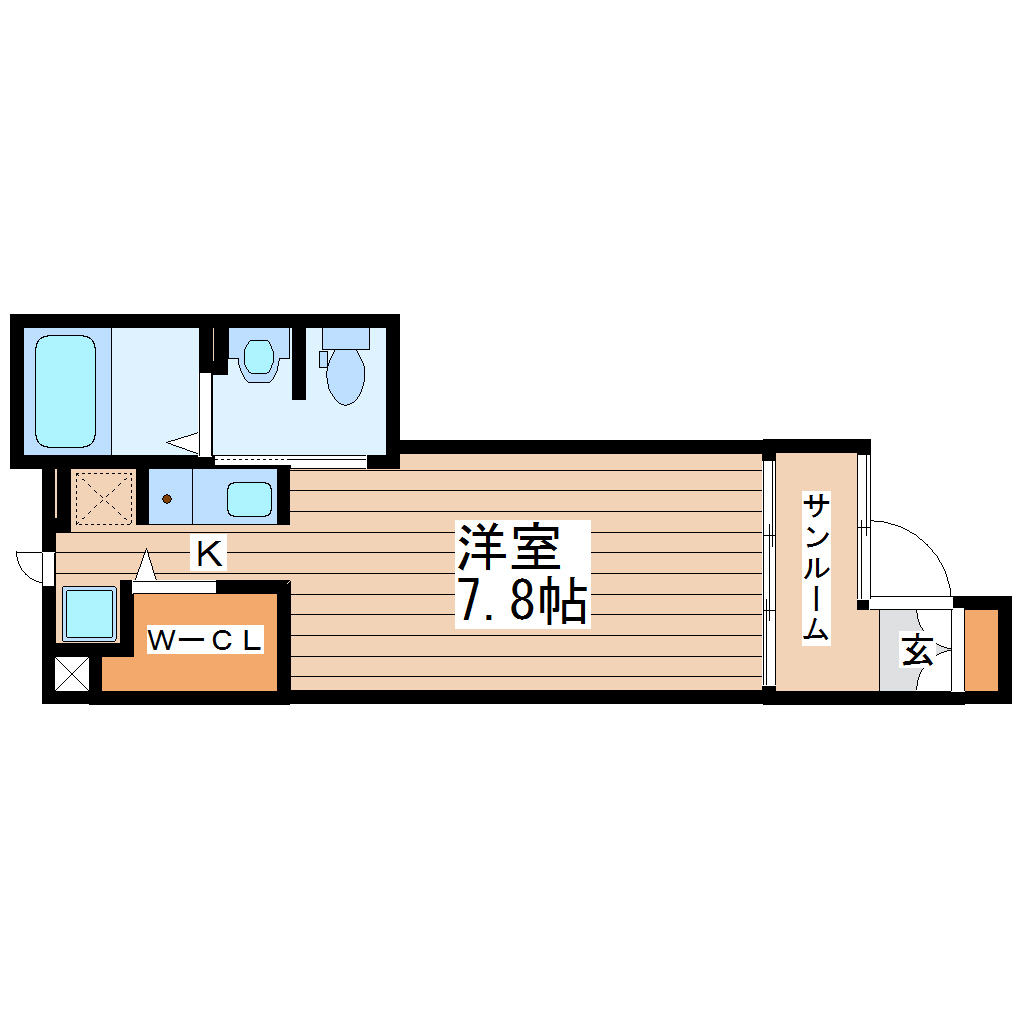 ユズリハ五十人町の間取り