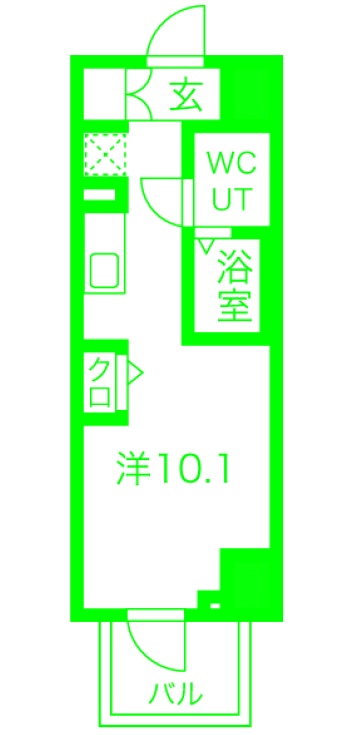 ＡＺＥＳＴ横濱大通り公園の間取り