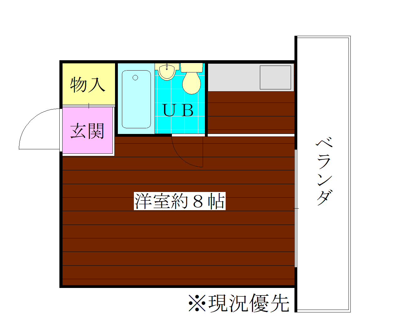 荒川区荒川のマンションの間取り