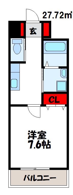 古賀市千鳥のマンションの間取り