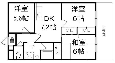 ボナセーラ竹田の間取り