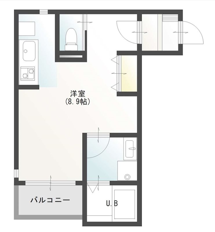 THE ALPHA PREMIER駅前通りの間取り