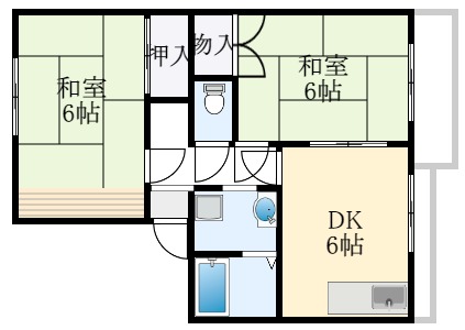 堺市中区堀上町のアパートの間取り