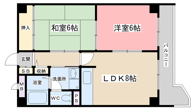 ロイヤル現代の間取り