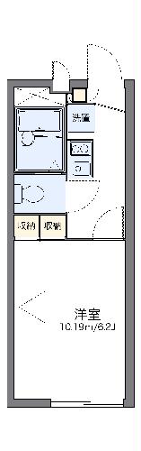 レオパレスキンモクセイの間取り