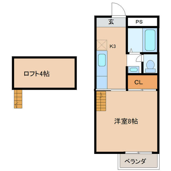 ロフトくまもと坂IIの間取り