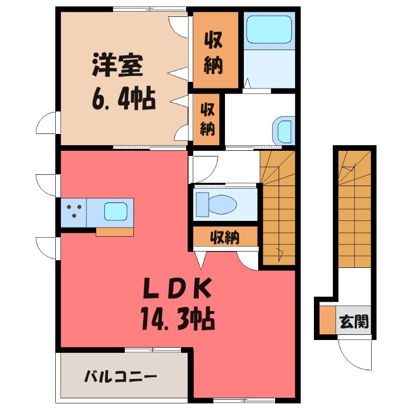 ラフォーレ向日葵の間取り