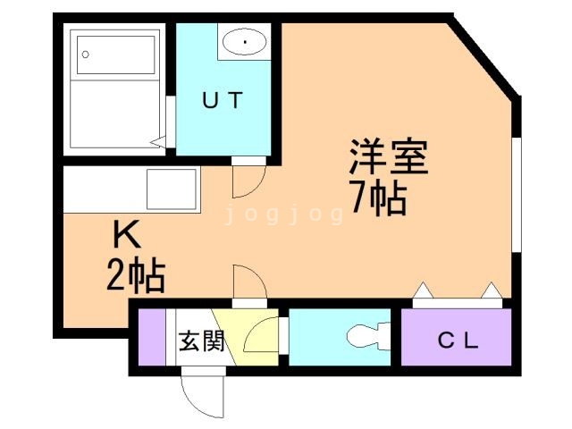 札幌市西区発寒九条のマンションの間取り