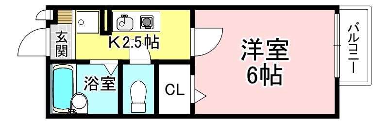 甲賀市水口町北泉のアパートの間取り